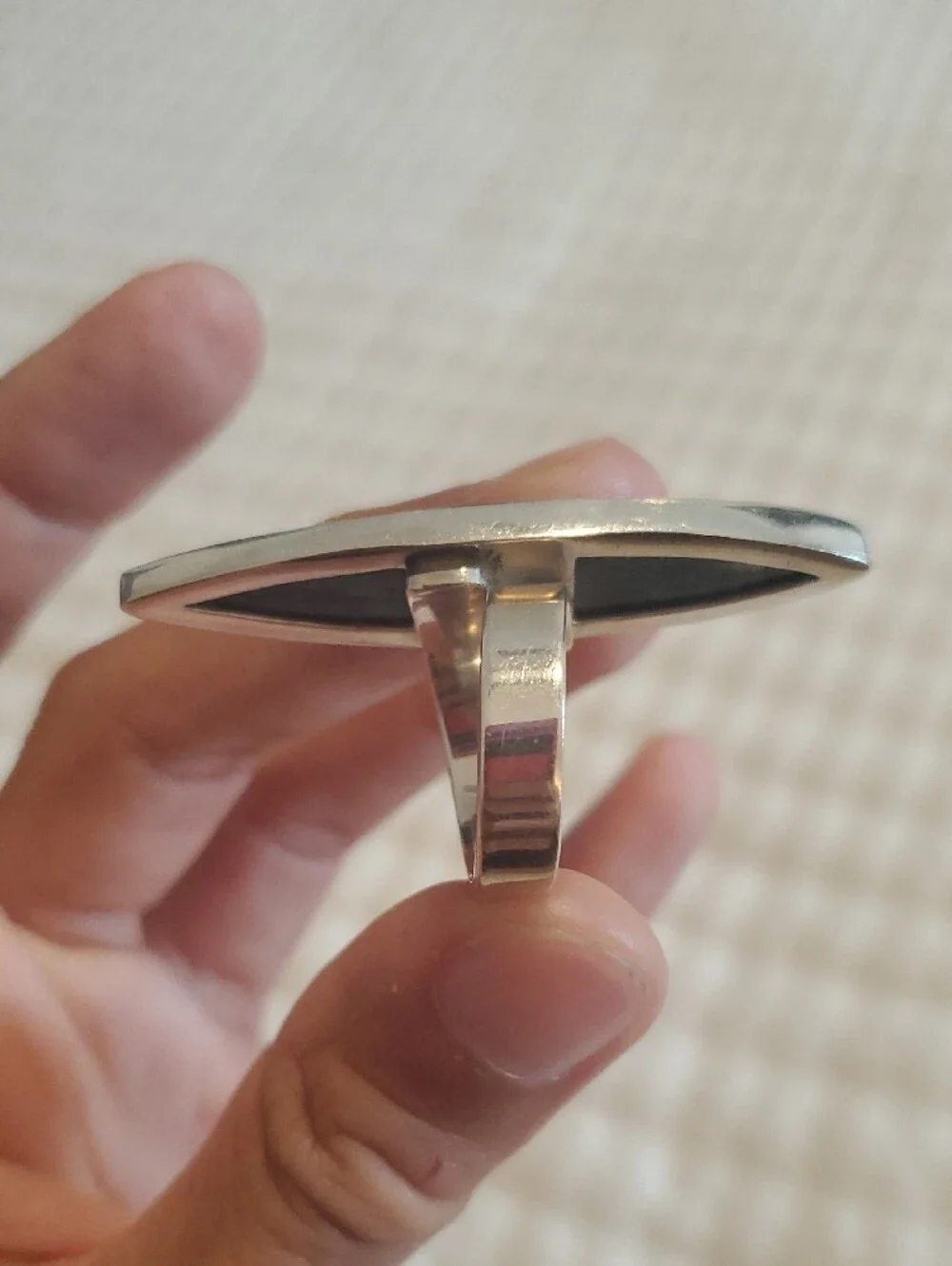 Striking Sterling Silver Ring - Women Jewelry